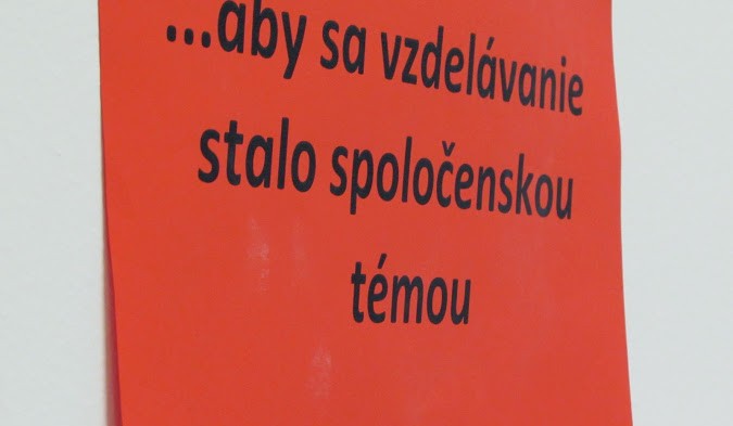 Urobme zo vzdelávania ozajstnú prioritu!